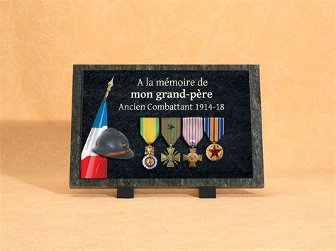 Plaques Fun Raires Personnalis Es Anciens Combattants S Rigraphie