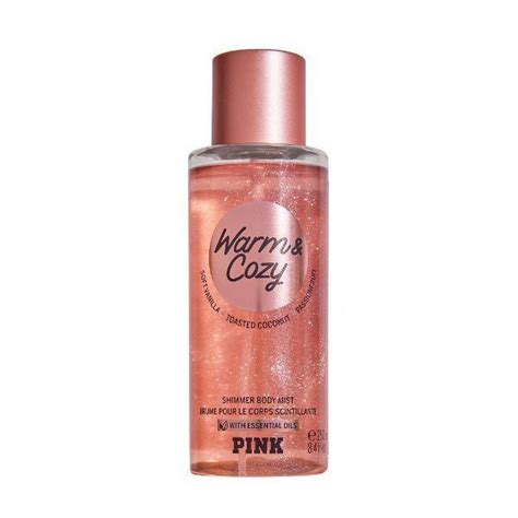 Body Splash Pink Victorias Secret Warm And Cozy Shimmer 250ml Buymee