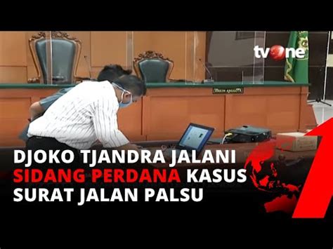 Terkait Kasus Surat Jalan Palsu Djoko Tjandra Jalani Sidang Pertama