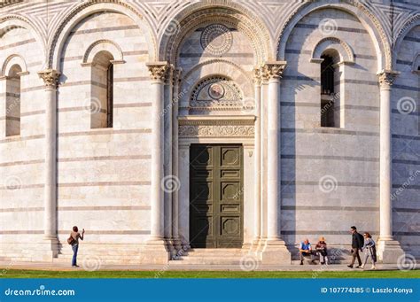 Baptistery Of St John Pisa Editorial Image Image Of Miracoli