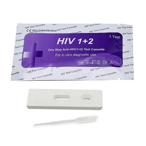 Colloidal Gold High Accuracy HIV 1 2 Test Cassette Factory Direct Price