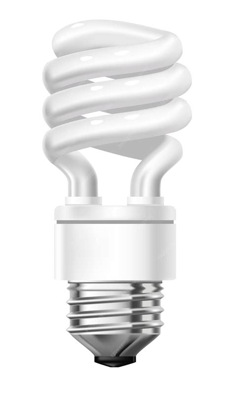 Premium Vector Compact Fluorescent Light Bulb Illuminations