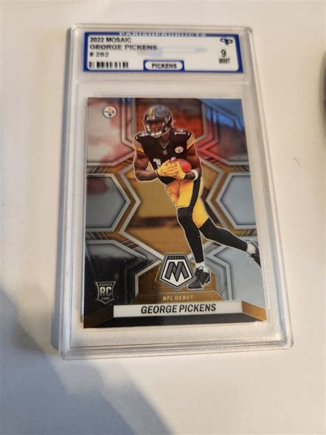 Panini Mosaic Ftbl George Pickens Rc Rookie Nfl Debut