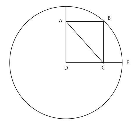 geometry - rectangle in a circle - find the length of diagonal ...