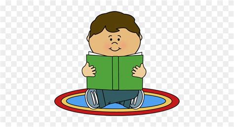 Clipart Of Kids Reading - Student Sitting On Carpet Clipart - Free Transparent PNG Clipart ...