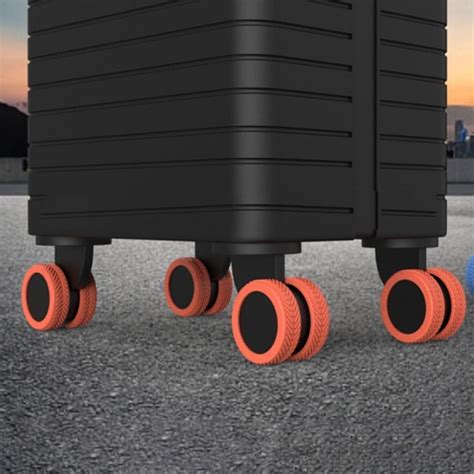 8pcs Silicone Luggage Wheels Protector Cover Luggage Accessories Ebay