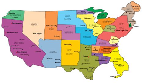 The approximated U.S. state borders based on city... - Maps on the Web