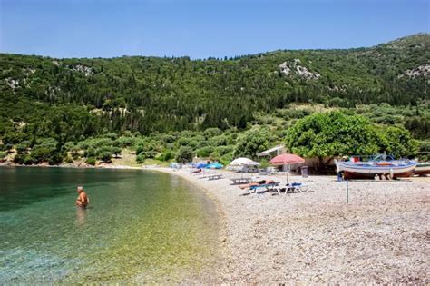 Ithaca Sarakiniko Bay Beach Photos Map Greeka