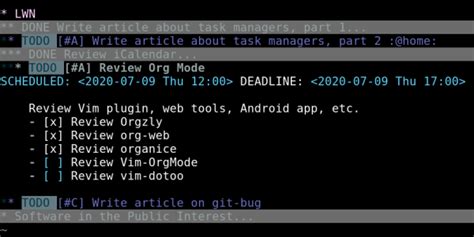 Managing Tasks With Org Mode And Icalendar