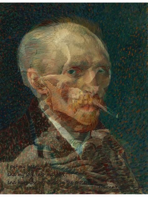 Póster Vincent van Gogh Cráneo de un esqueleto con cigarrillo