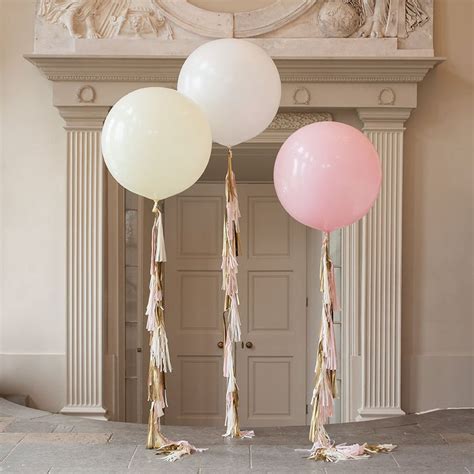 36 Giant Jumbo Round Balloon With Tassel Garland Tail Wedding Decoration Bridal Shower