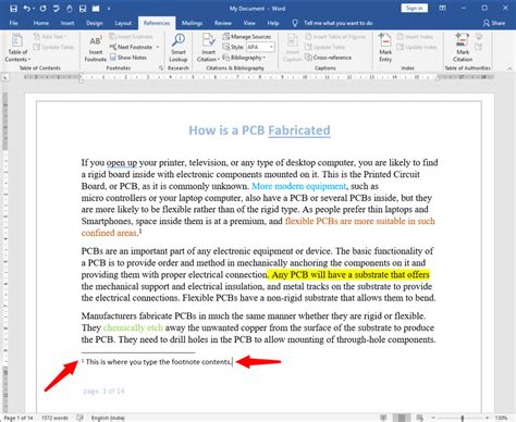 How To Insert Footnotes And Endnotes In Ms Word Document Officebeginner