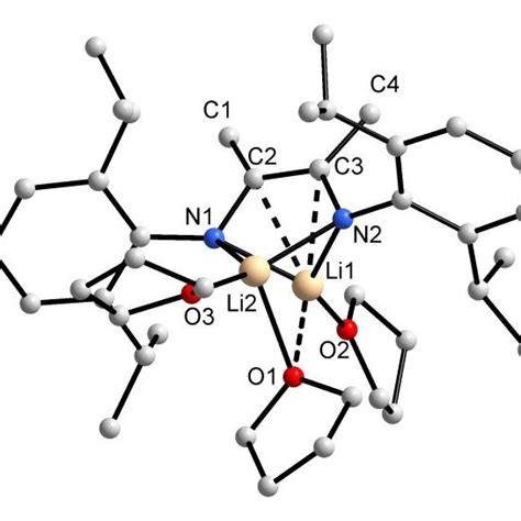 Molecular Structure Of Left Representation Of The Coordination