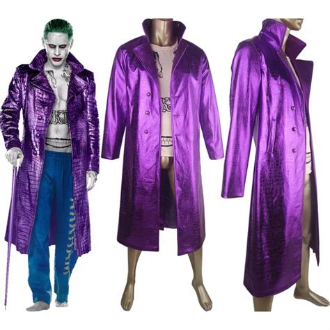 Aliexpress.com : Buy Suicide Squad Joker Jared Leto Trench Coat Jacket ...