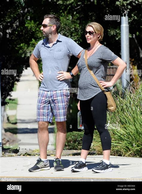 Pregnant Katherine Heigl Shows Off Her Baby Bump In A Tight Tee While