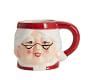 Mrs Claus Shaped Handcrafted Ceramic Mugs Pottery Barn