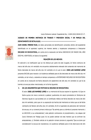 Esquemas Procesal Penal Recurso De Reposicin Procedencia Y Trmite