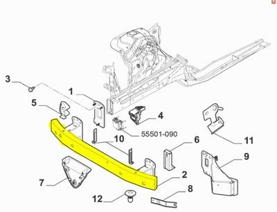 Wzmocnienie Dolne Zderzaka Alfa Romeo Stelvio 10483021155 Oficjalne