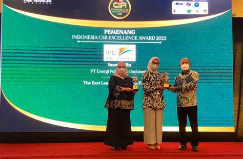 PT ENERGI PELABUHAN INDONESIA MENERIMA INDONESIA CSR EXCELLENCE AWARD