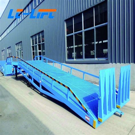 6 12ton Hydraulic Truck Loading Yard Ramp Container Unloading Ramp