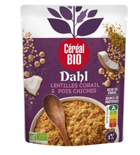 Dahl Lentilles Corail Et Pois Chiches C R Al Bio G La Belle Vie