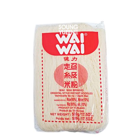 Wai Wai Brand Oriental Style Instant Noodle Rice Vermicelli 500g