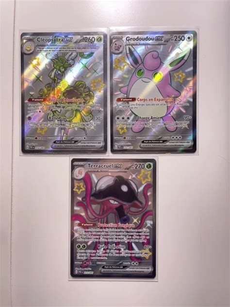 Lot Carte Pok Mon Shiny Full Art Ev Destin Es De Paldea Neuf Eur