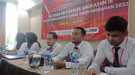 Petugas Kanwil Kemenkumham Babel Ikuti Diklat Keprotokolan Regional