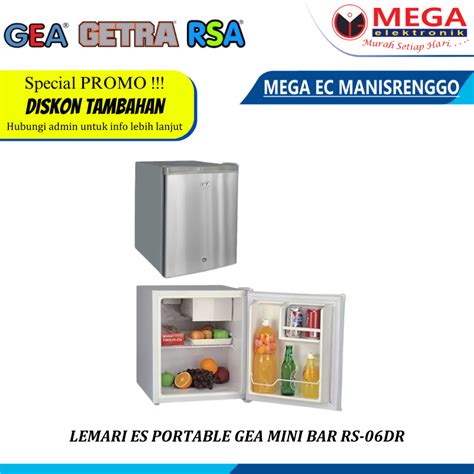 Jual LEMARI ES PORTABLE GEA RS 06DR RS 06DRR KULKAS PORTABLE 46 LITER