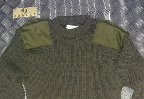 Genuine British Army, Green Commando Jumper Wool Crew Neck Very Warm All Sizes | eBay