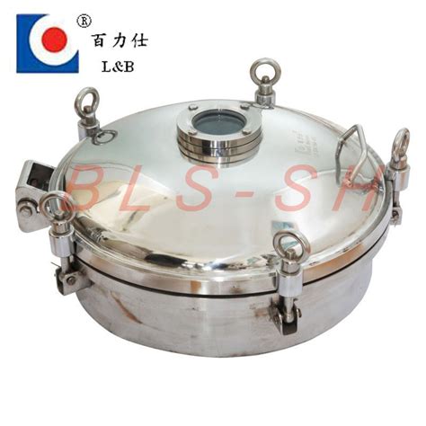 Dn Stainless Steel Manhole Cover With Sight Glass Manhole Cover