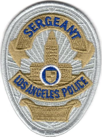 Los Angeles Police Department Badge Patches Detective Off