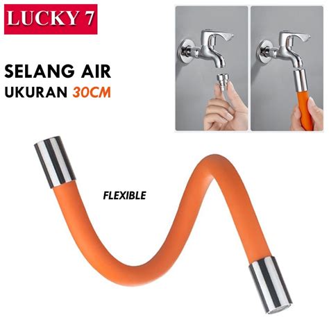 Jual COD Selang Kran Air Flexible Putar 360 Derajat Sambungan