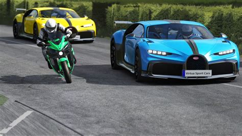 Kawasaki Ninja H Sx Vs Bugatti Chiron Pur Sport At Tandragee