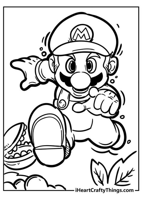 Coloring Pages Free To Download I Heart Crafty Things Super Mario Coloring Pages Mario