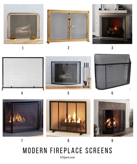 9 Modern Fireplace Screens + The One We're Cozying Up to at the River ...