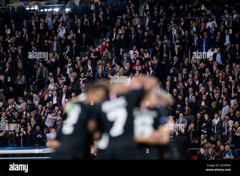 Celebration Of Psg Players During Uefa Champions League Match Between