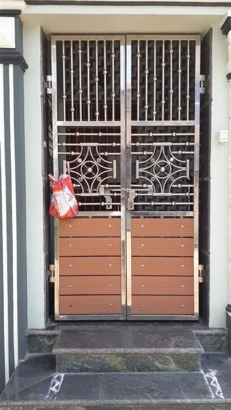 Polished 84 Inch Wooden Stainless Steel Door For Office At Rs 1000 Sq