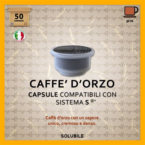 Caffe D Orzo Solubile Compatibili Sistema Chiuso S Capsule