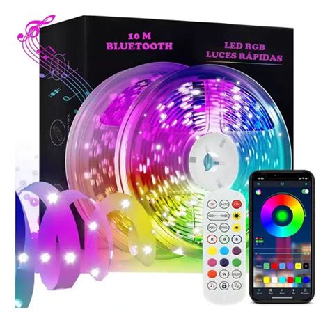 Tiras De Luces Led 5050 Rgb 10m App Bluetooth Control Usb Meses Sin