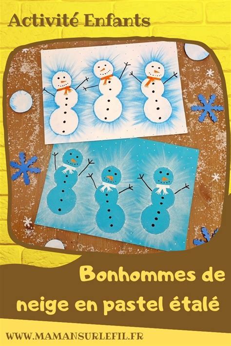 Activité manuelle et créative Enfants Créer des bonhommes de neige