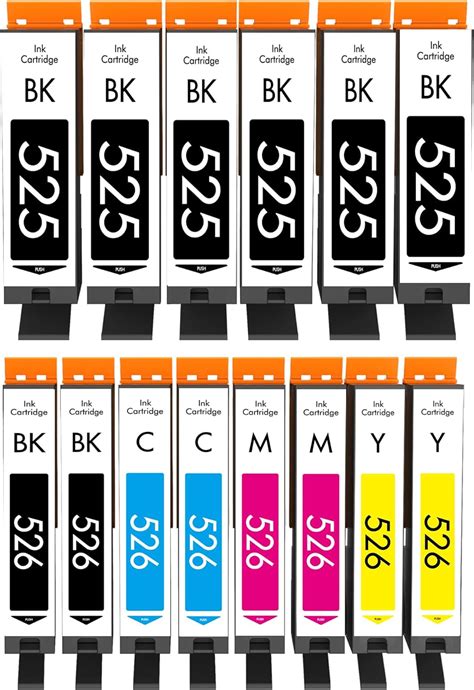 Cartridgeify PGI 525 CLI 526 Ink Cartridges Compatible With Canon 525