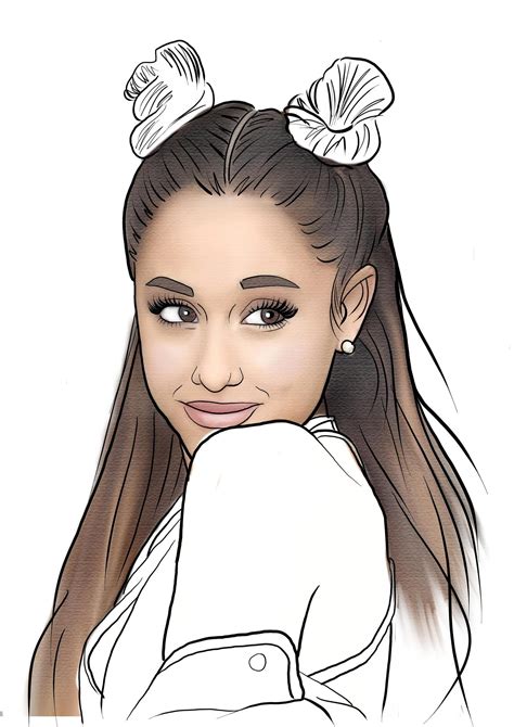 Ariana Grande Coloring Pages Idalias Salon