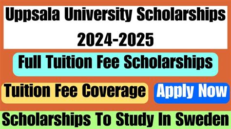 Uppsala University Scholarships Program Full Tuition Fee