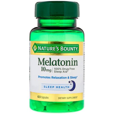 Natures Bounty Melatonin 10 Mg 60 Capsules Byclue