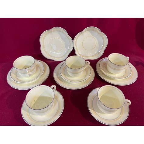 Cunard Steam Ship Co Tea Set By Foley Distributed By Stoniers Of