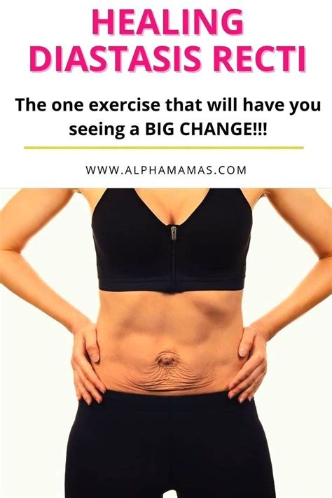 One Diastasis Recti Exercise For Big Change Alphamamas Fitness