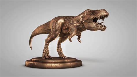 Jurassic World T Rex Statue