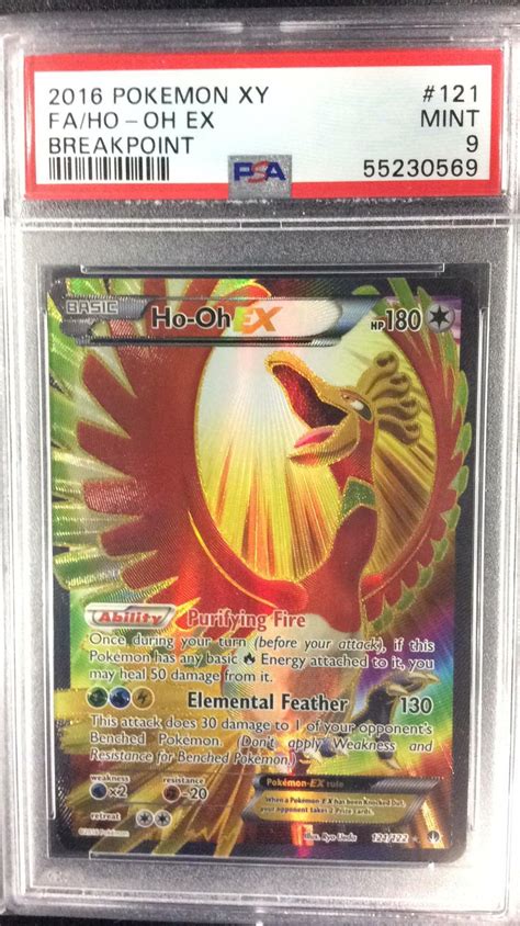 Pokemon Xy Breakpoint Full Art Ho Oh Ex Psa Gamestop