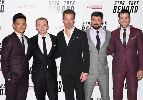 John Cho Simon Pegg Chris Pine Karl Urban And Zachary Quinto